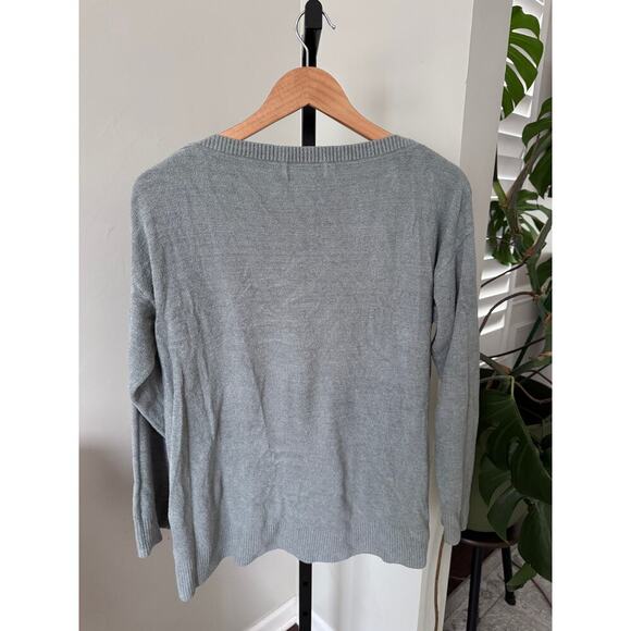 Barefoot Dreams Cozy Chic Ulta Lite Womens Blue Pullover - Picture 3 of 3